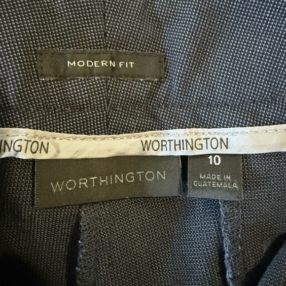 Worthington Women's Navy Trousers - Picture 2 of 4